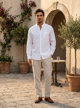 Men's Linen Long Sleeve Shirt