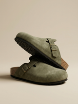 Men's Slip On Suede Clogs