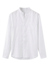 Men's Linen Long Sleeve Shirt