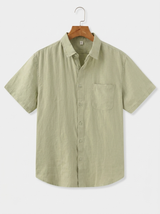 Men's Linen Short Sleeve Shirt