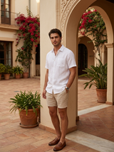 Men's Linen Short Sleeve Shirt