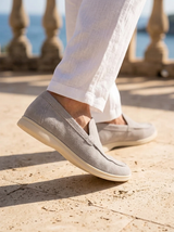 Men's Suede Penny Loafers