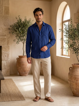 Men's Linen Long Sleeve Shirt