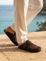 Men's Slip On Suede Clogs