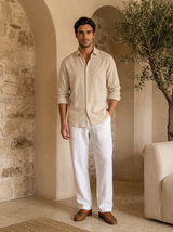 Men's Linen Long Sleeve Shirt