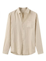 Men's Linen Long Sleeve Shirt