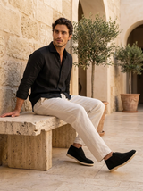 Men's Suede Venetian Loafers