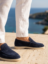 Men's Suede Penny Loafers