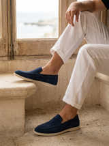 Men's Suede Penny Loafers