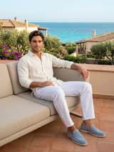 Men's Suede Penny Loafers
