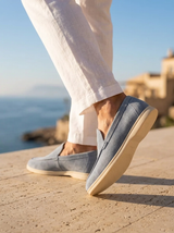 Men's Suede Penny Loafers
