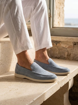 Men's Suede Penny Loafers