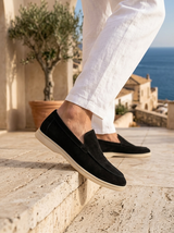 Men's Suede Penny Loafers