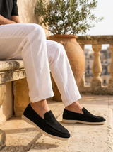 Men's Suede Penny Loafers