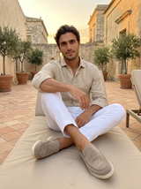 Men's Suede Penny Loafers