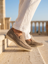 Men's Suede Penny Loafers