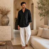 Men's Linen Shirt and Trouser Set | Relaxed Resortwear
