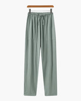 Women's Relaxed Linen Trousers - Neutral