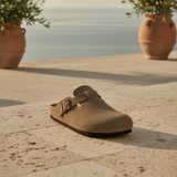 Men's Suede Clogs - Slip-On