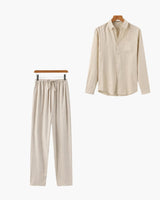 Men's Linen Shirt and Trouser Set | Relaxed Resortwear