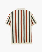 Men's Striped Knit Polo Shirt - Resort