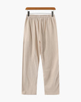 Men's Relaxed Linen Trousers - Zanzibar Beige
