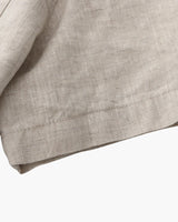Men's Black Linen Short Sleeve Shirt
