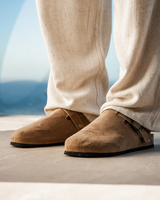 Men's Suede Clogs - Slip-On