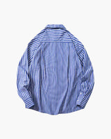 Men's Striped Cotton Short Sleeve Shirt