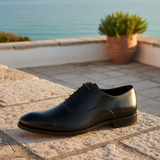 Men's Black Leather Oxford Shoes