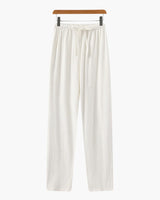 Women's Relaxed Linen Trousers - Neutral