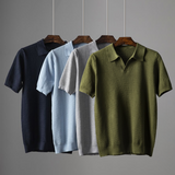 Men's Olive Knit Polo Shirt