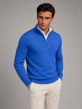 Men's Knit Quarter-Zip Mock Neck Sweater