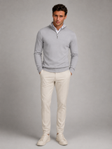 Men's Knit Quarter-Zip Mock Neck Sweater