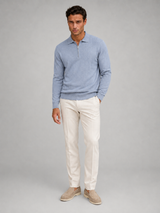 Men's Knit Quarter-Zip Polo Sweater
