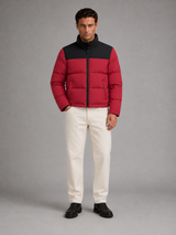 Men's Colour-Block Quilted Puffer Jacket