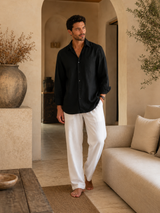 Men's Linen Shirt and Trouser Set | Relaxed Resortwear