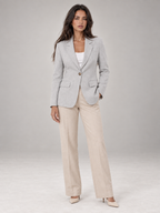 Women's Tailored Blazer | Single Button Long Sleeve Jacket