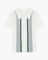 Men's Striped Linen Camp Collar Shirt - Bradford