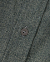 Men's Sage Linen Short Sleeve Button-Up Shirt