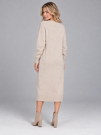 Women's Crew Neck Knit Dress | Soft Boutique Jumper Dress