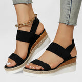 Women's Beige Mesh Platform Sandals