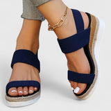 Women's Beige Mesh Platform Sandals