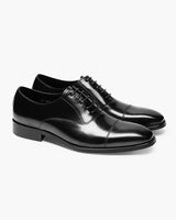 Men's Black Leather Oxford Shoes