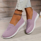 Women's Lavender Mesh Slip-On Sneakers