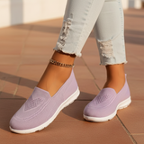 Women's Lavender Mesh Slip-On Sneakers