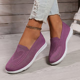 Women's Lavender Mesh Slip-On Sneakers