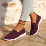 Women's Lavender Mesh Slip-On Sneakers