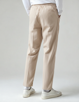 Men's Relaxed Linen Trousers - Zanzibar Beige