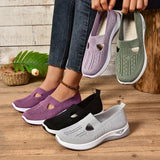 Women's Knit Mesh Slip-On Sneakers